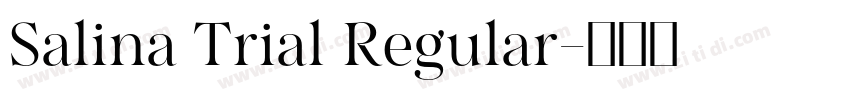 Salina Trial Regular字体转换